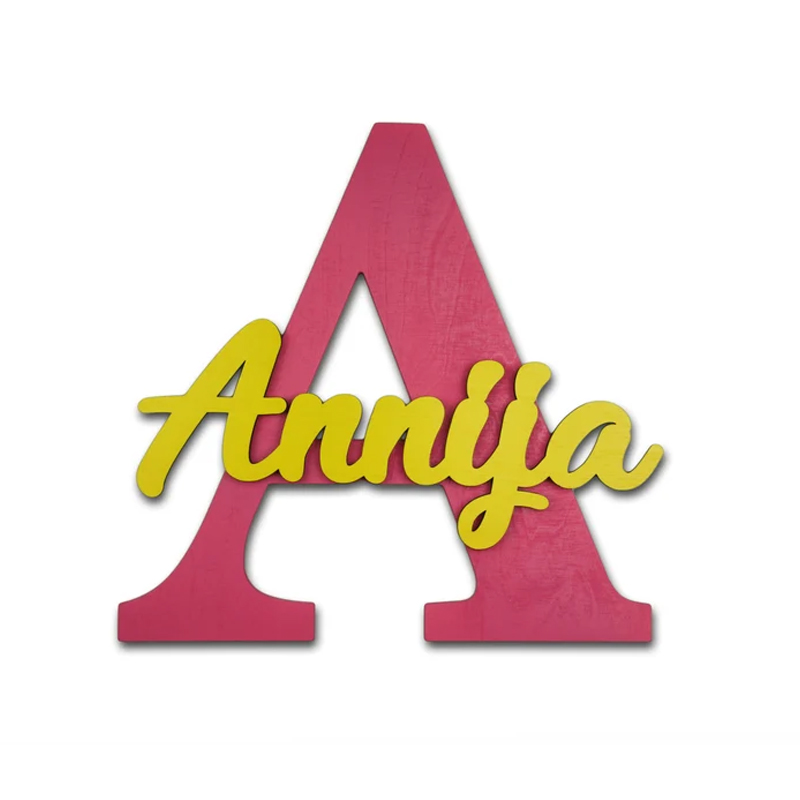 Wooden Letters, Baby Nursery W - Baby Nursery Name Letters reseña y precio