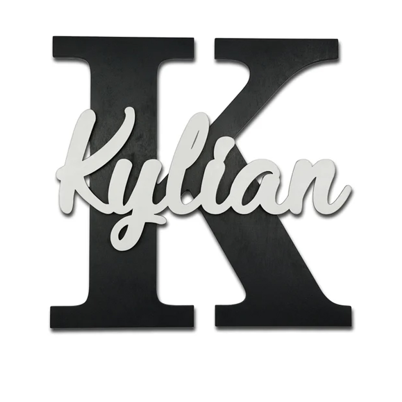 Wooden Letters, Baby Nursery W - Baby Nursery Name Letters reseña y precio