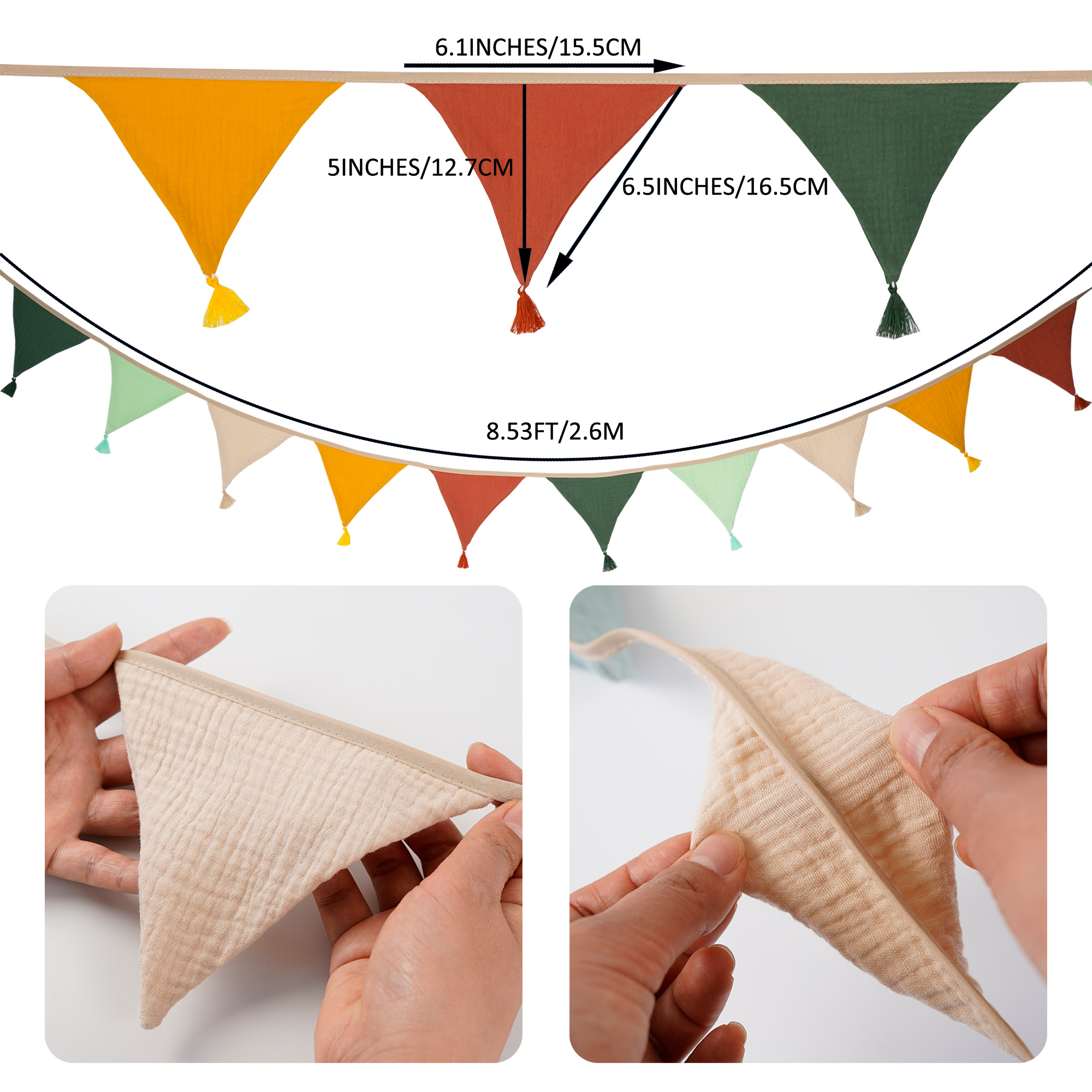 2.6M/8.5FT Nursery Fabric Bunt - Baby Nursery Fabric reseña y precio