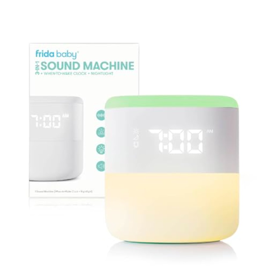Frida Baby 3-in-1 Alarm Clock  - Sound Sleep Trainer Clock reseña y precio