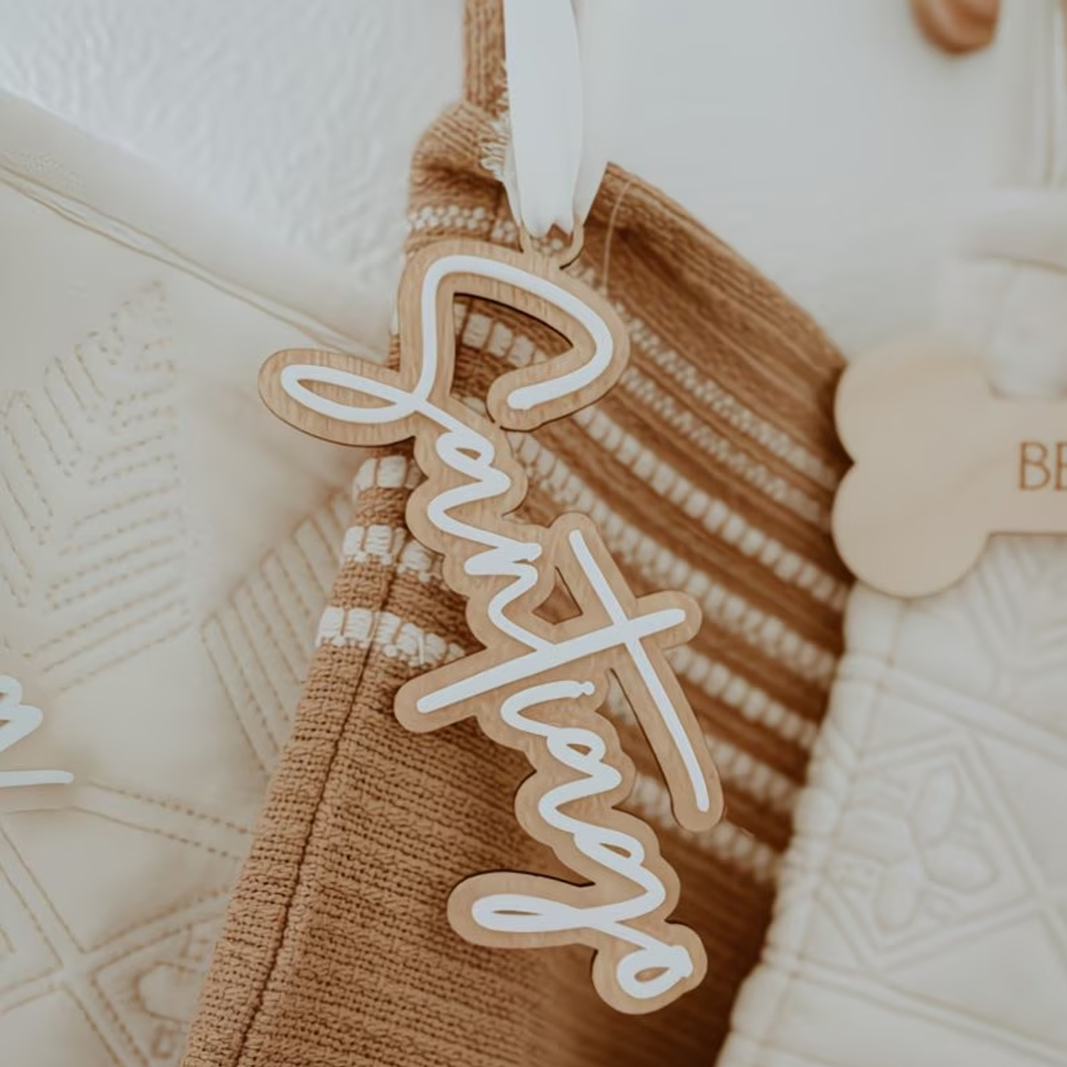 1Pc Custom Name Cute White Woo - Baby Nursery Decor reseña y precio