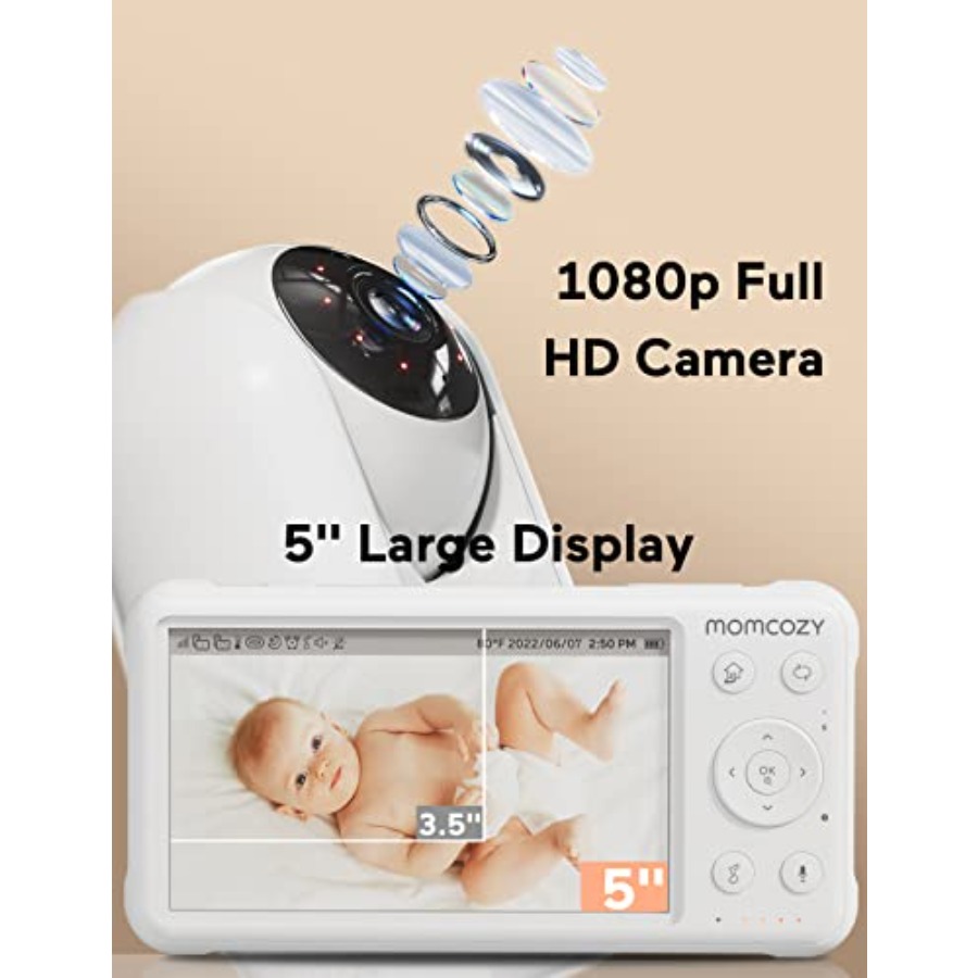 Video Baby Monitor, 1080P 5 HD - Baby Nursery Videos reseña y precio