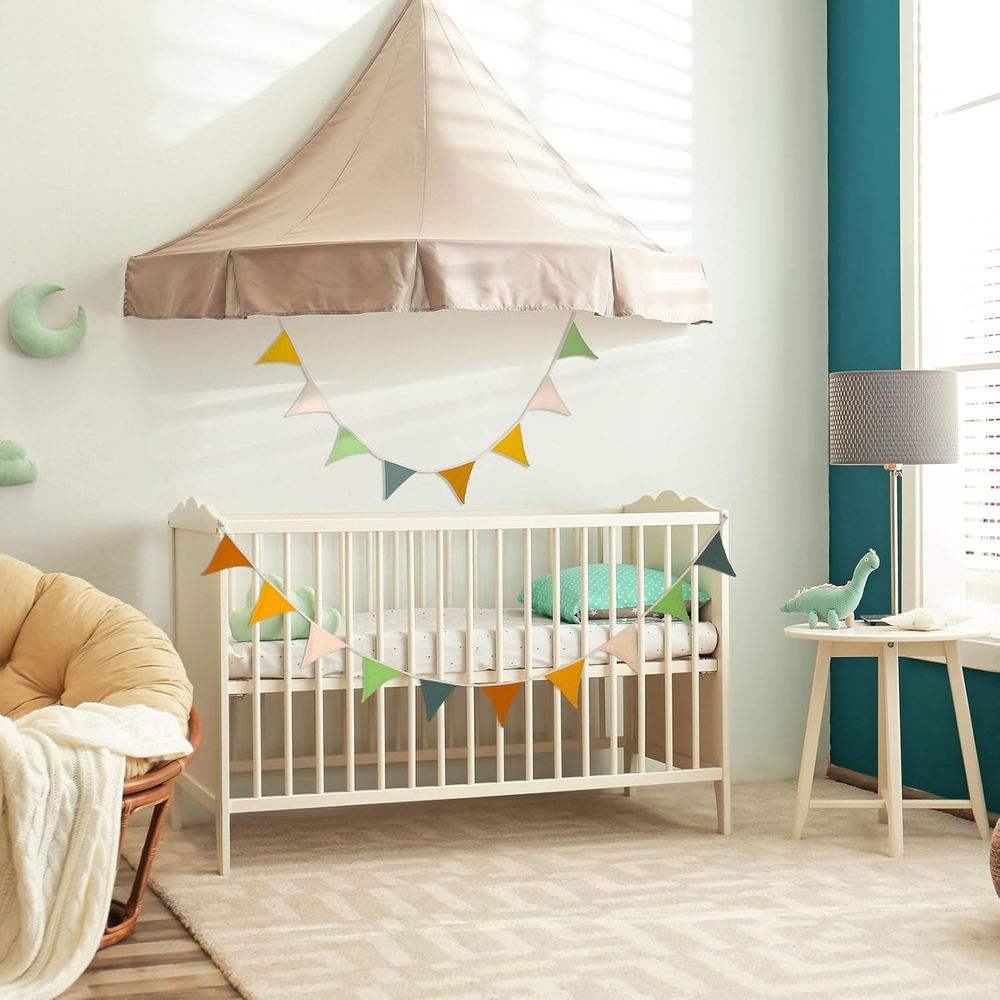 7.75ft Vintage-Colored Pennant - Baby Nursery Vintage reseña y precio