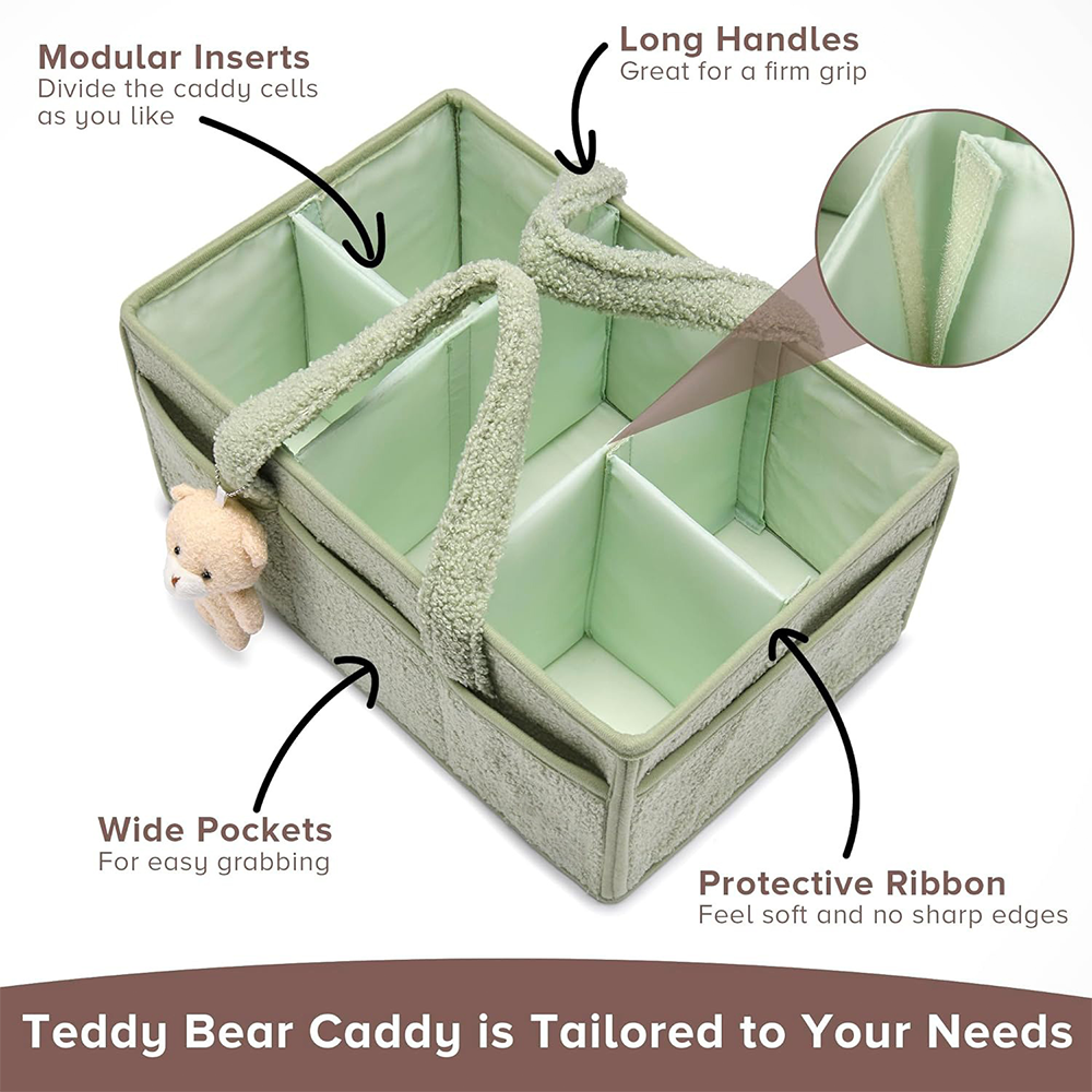 PANGDUBE Plush Diaper Stackers - Baby Nursery Organizer reseña y precio