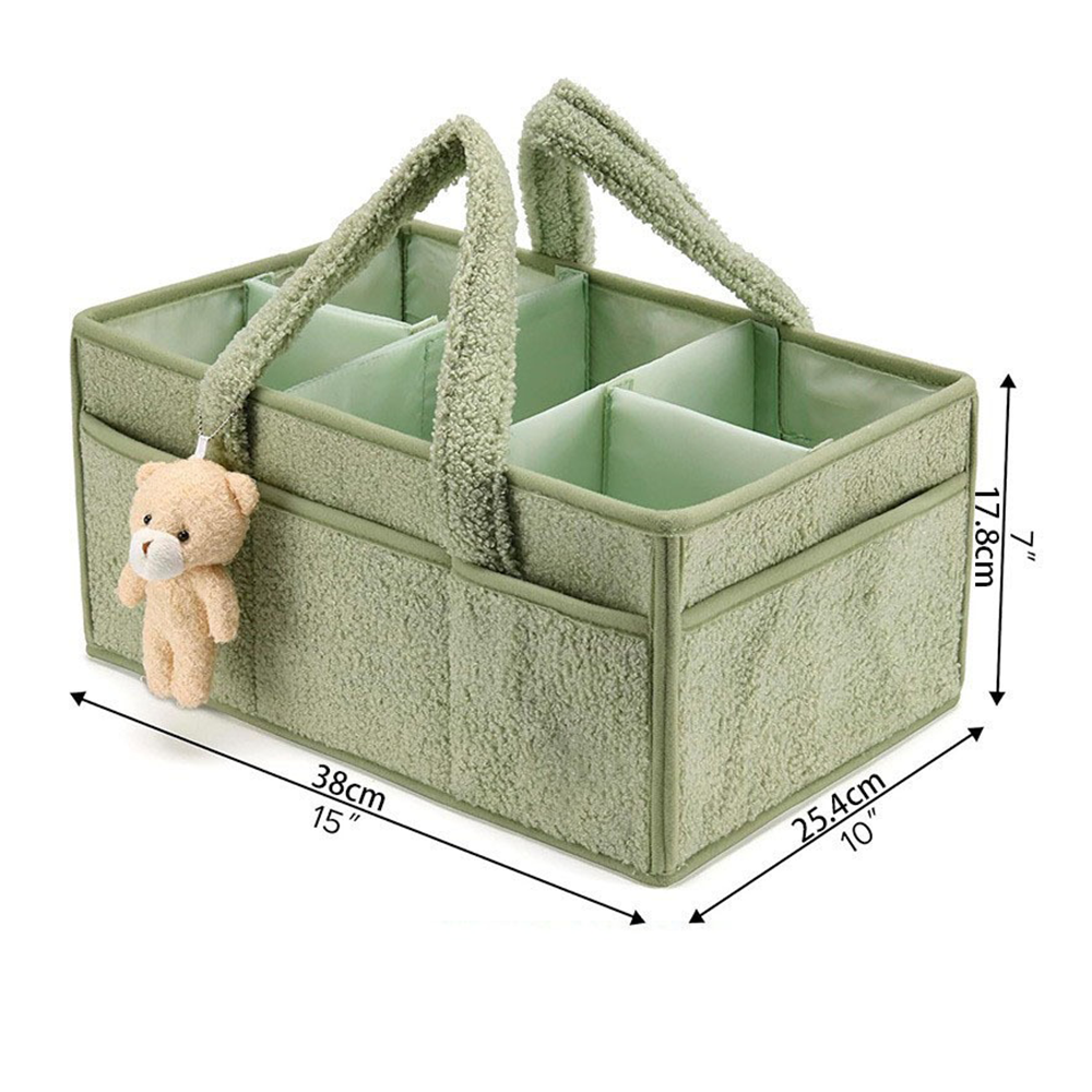 PANGDUBE Plush Diaper Stackers - Baby Nursery Organizer reseña y precio