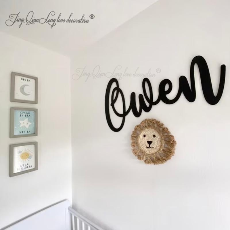 Custom Decorative Wooden Sign  - Baby Nursery Name Letters reseña y precio