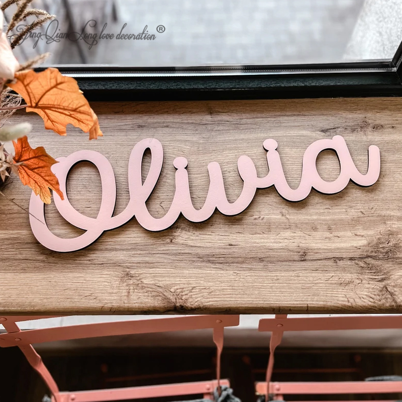 Custom Decorative Wooden Sign  - Baby Nursery Name Letters reseña y precio