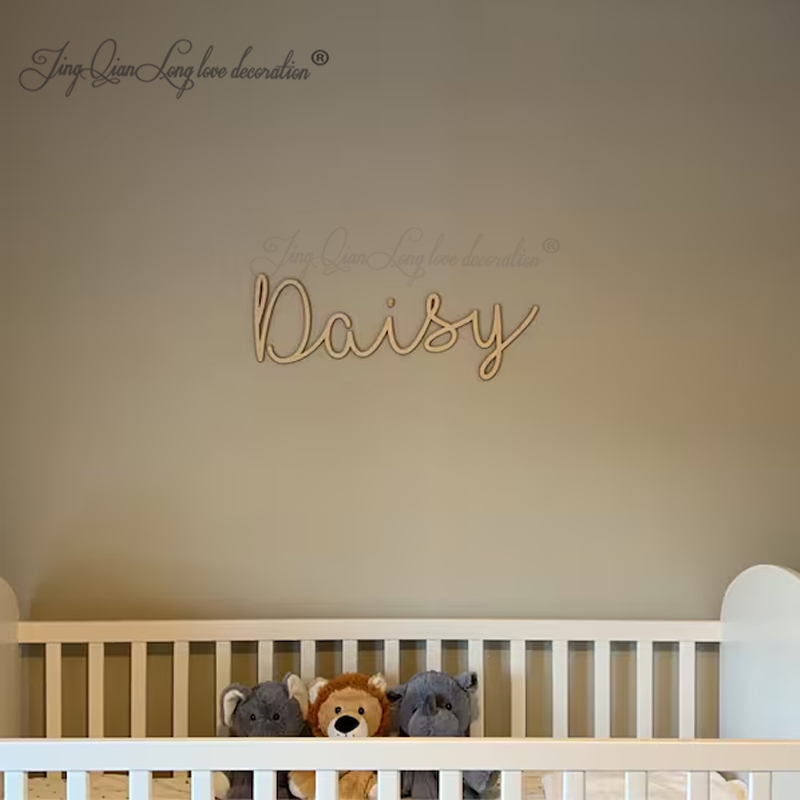 Custom Decorative Wooden Sign  - Baby Nursery Name Letters reseña y precio