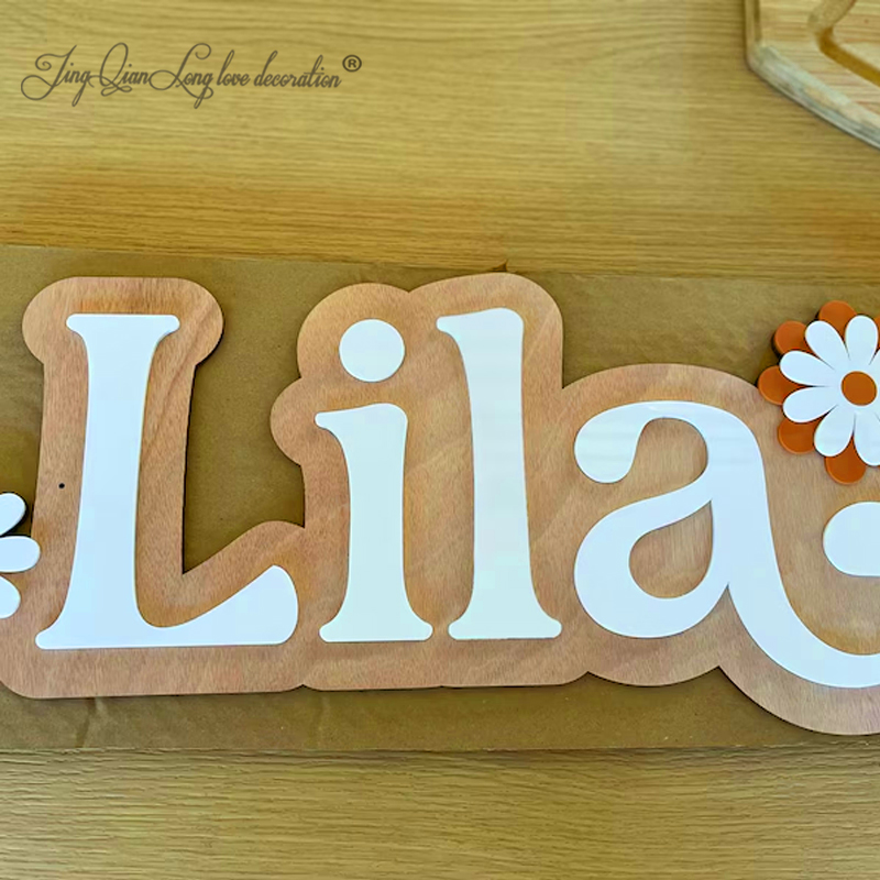 Custom Personalized wooden fir - Baby Nursery Name Letters reseña y precio