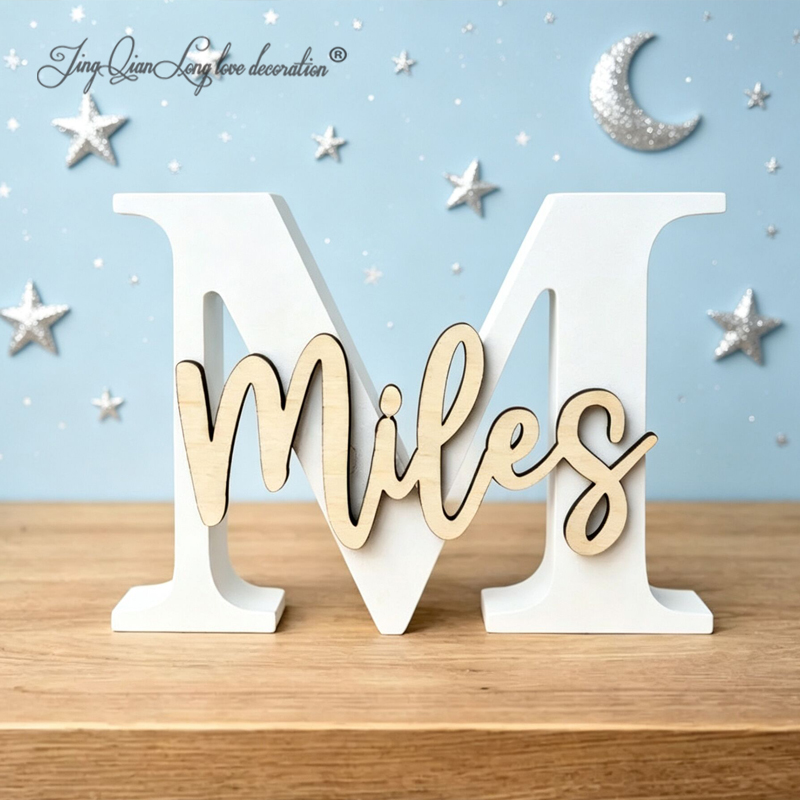 Custom Personalized Standing W - Baby Nursery Name Letters reseña y precio