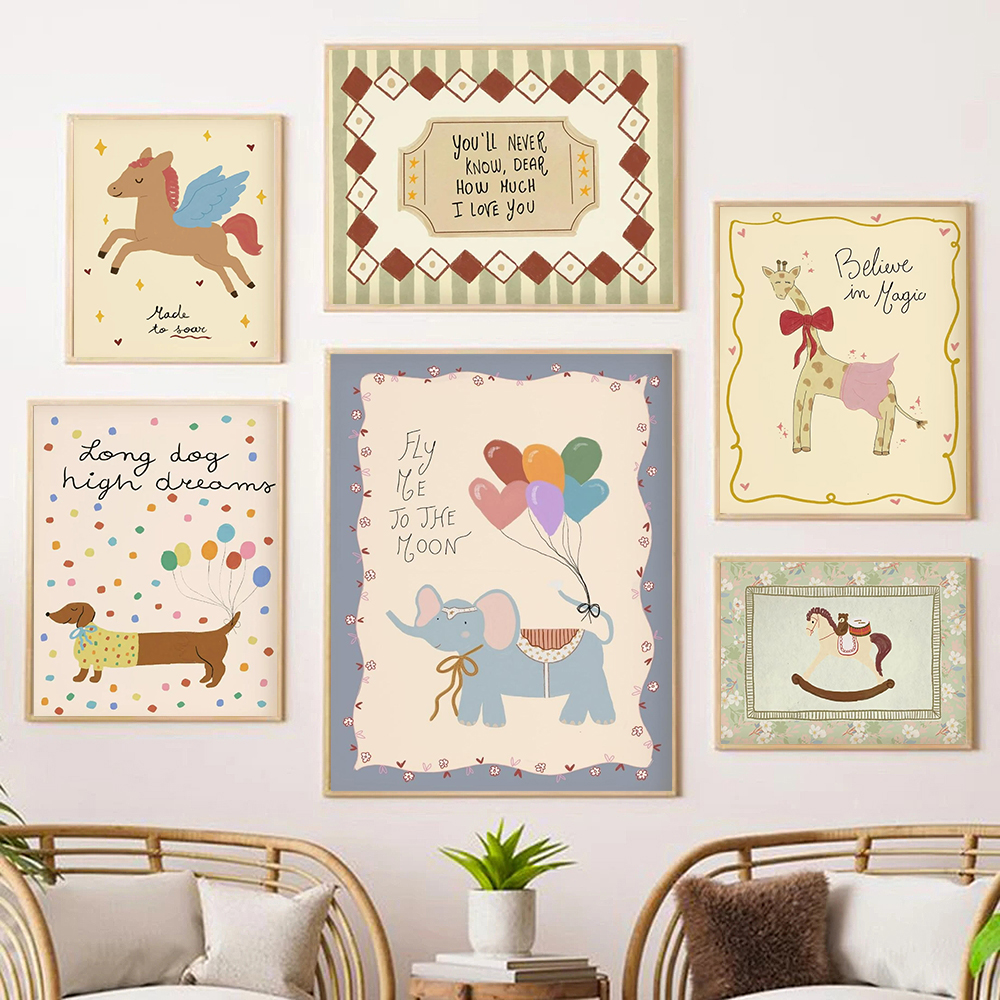 Vintage Rocking Horse Giraffe  - Baby Nursery Vintage reseña y precio