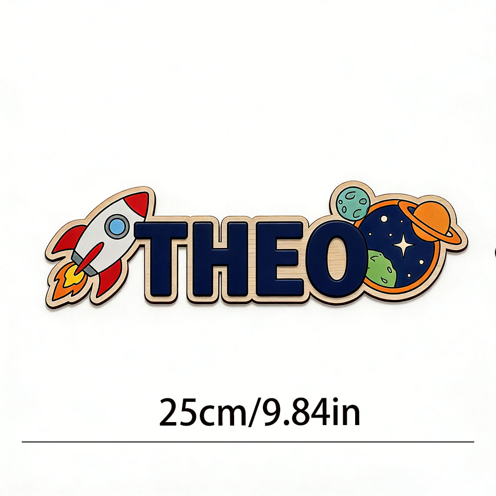 Personalized Space Rocket Name - Baby Nursery Decor reseña y precio