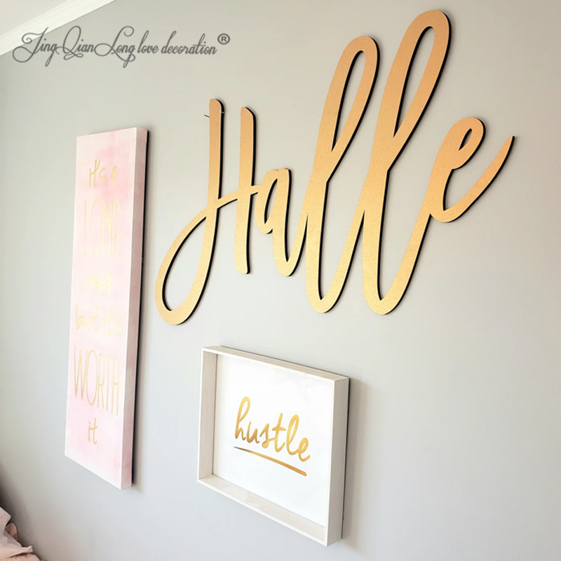 Custom Made Nursery Name Sign, - Baby Nursery Name Letters reseña y precio