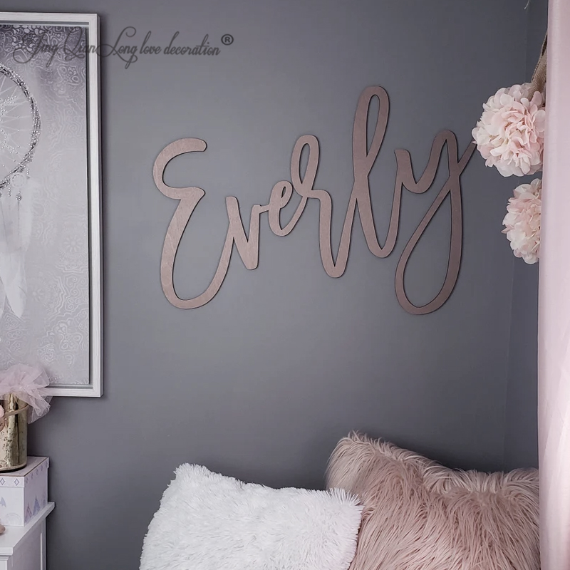 Custom Made Nursery Name Sign, - Baby Nursery Name Letters reseña y precio