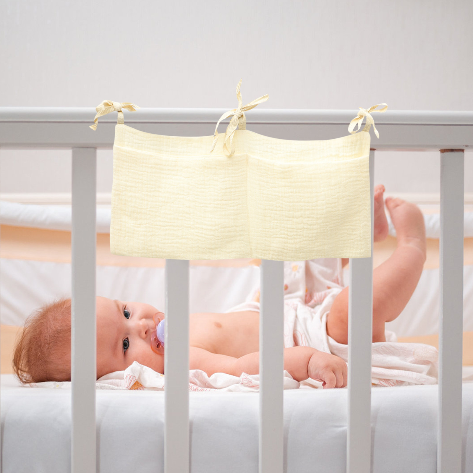 Baby Crib Hanging Storage Bag  - Baby Nursery Organizer reseña y precio