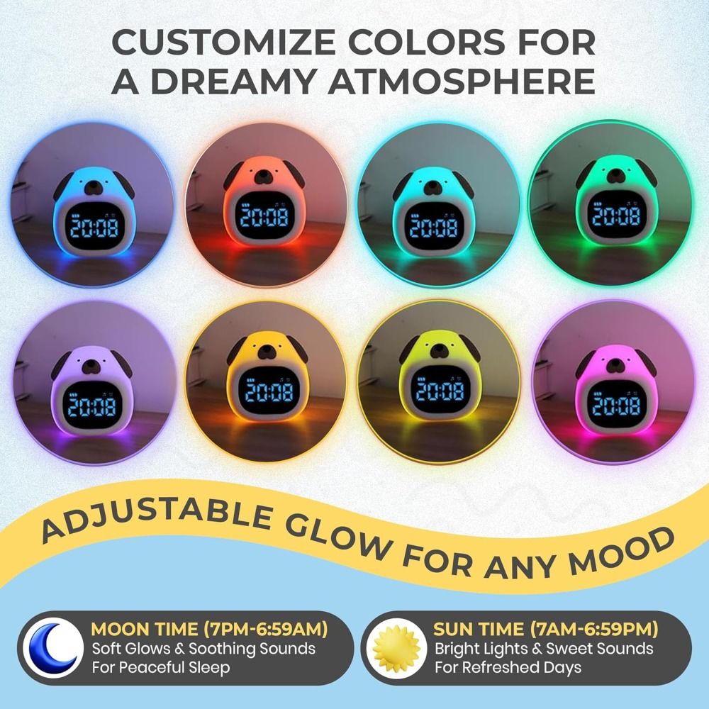 New Bright Alarm Clock with Sl - Sound Sleep Trainer Clock reseña y precio