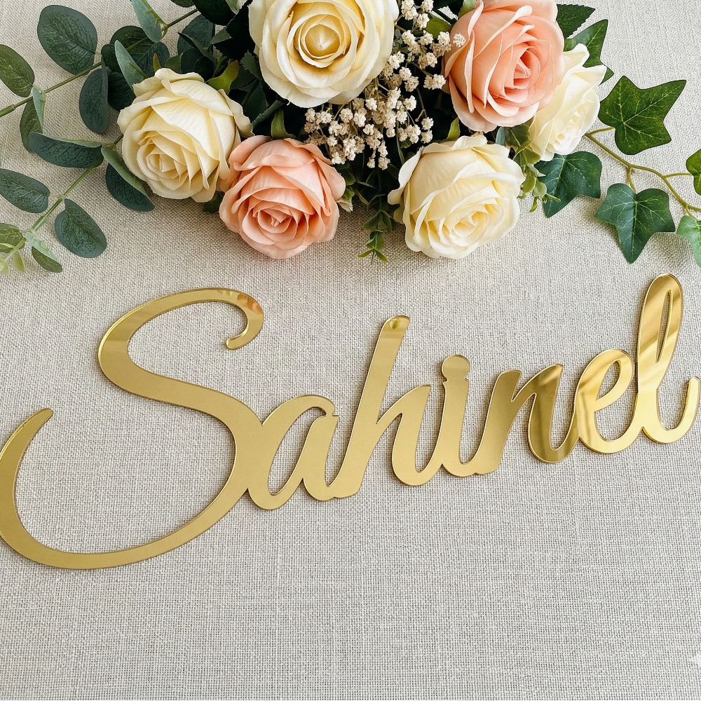 Custom Acrylic Name Sign Choos - Baby Nursery Name Letters reseña y precio