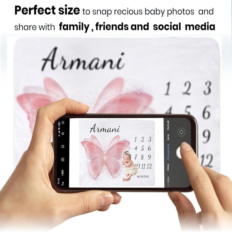 VIKAMA Pink Butterfly Baby Mil - Baby Nursery Pink reseña y precio