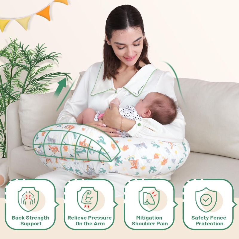 Nursing Pillow with Animal Pri - Nursing Cover Breastfeeding reseña y precio
