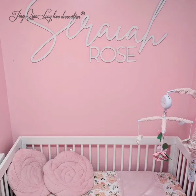 Nursery Name 3D Wood Sign Curs - Baby Nursery Name Letters reseña y precio