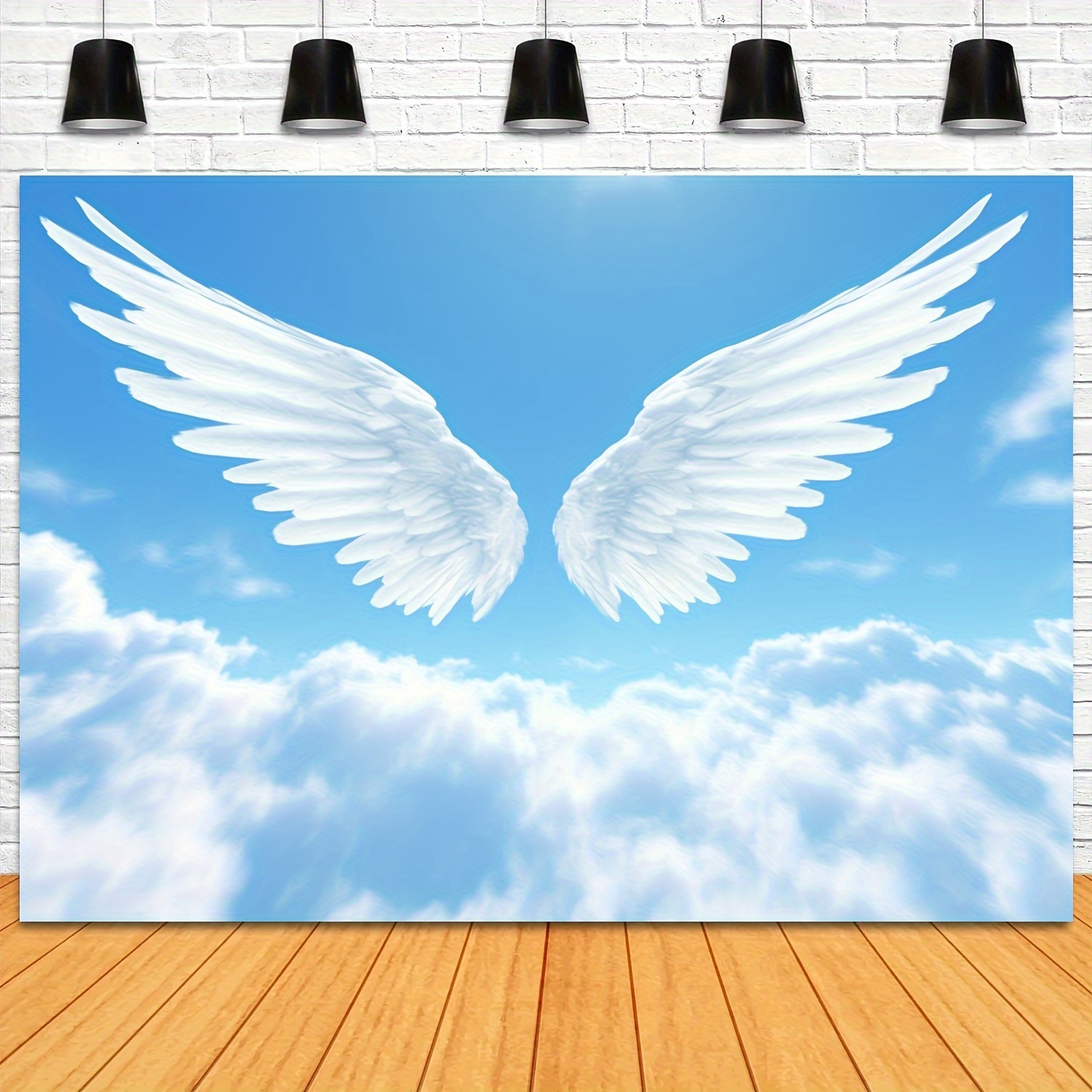 Angel Wings Clouds Sky Tapestr - Baby Nursery Modern reseña y precio