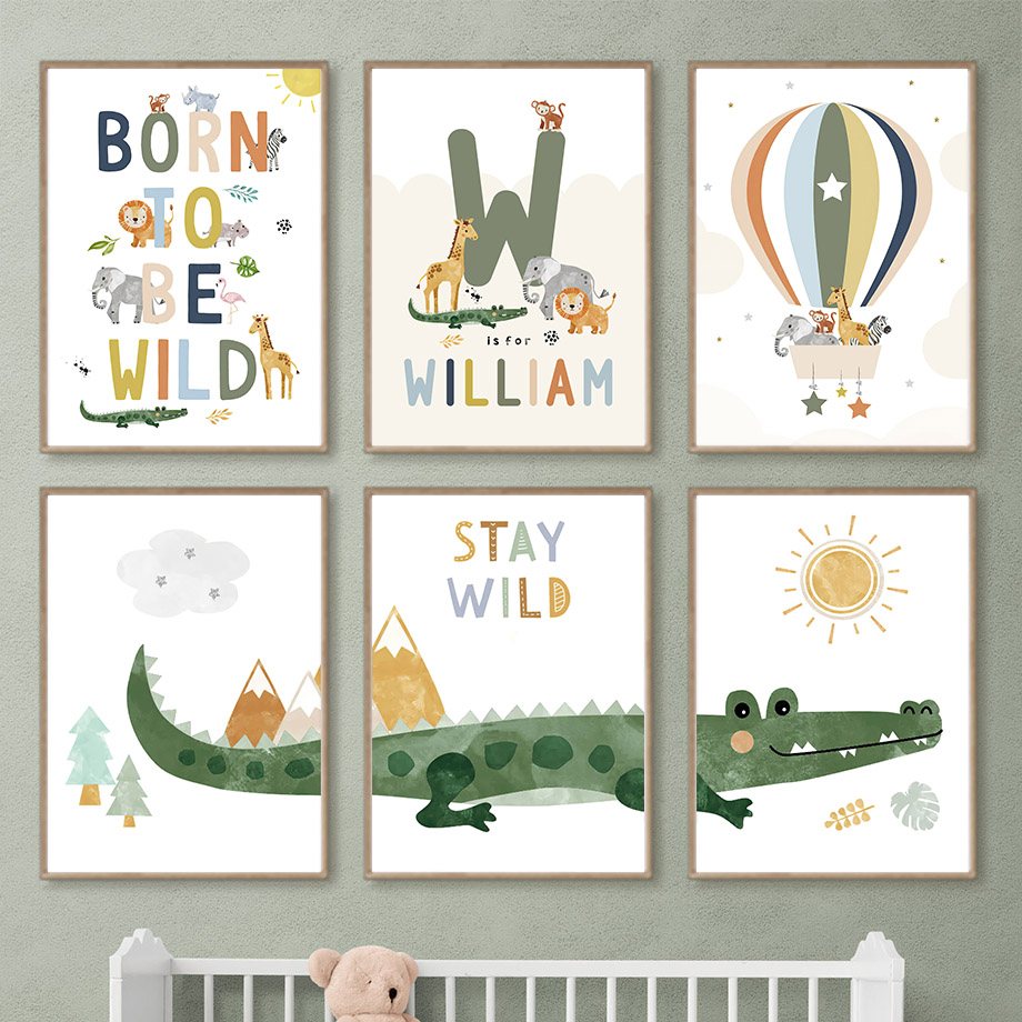 Crocodile Balloon Lion Elephan - Baby Nursery Modern reseña y precio