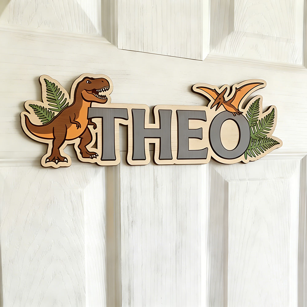 Personalized Dinosaur Name Sig - Baby Nursery Decor reseña y precio