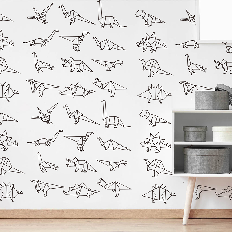 Cute Origami Dinosaurs Animal  - Baby Nursery Zoo Animals reseña y precio
