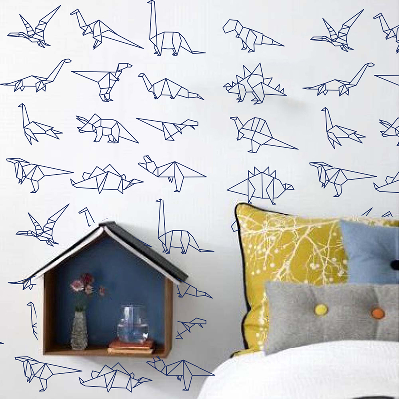 Cute Origami Dinosaurs Animal  - Baby Nursery Zoo Animals reseña y precio