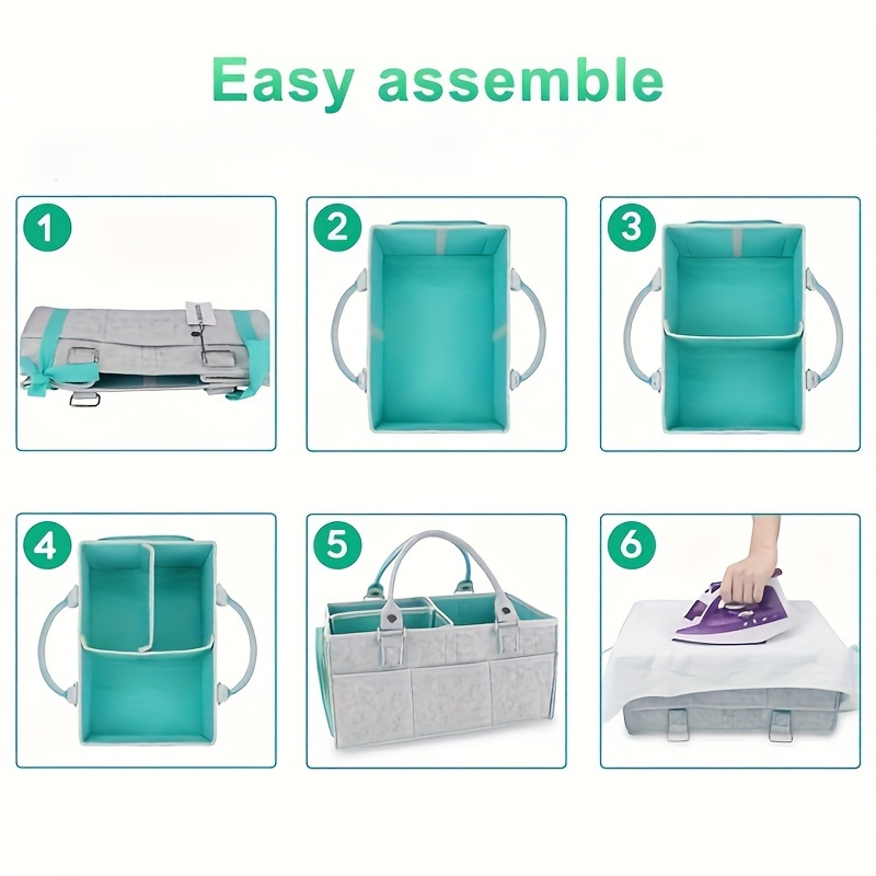 Baby Diaper Caddy Organizer fo - Baby Nursery Fabric reseña y precio