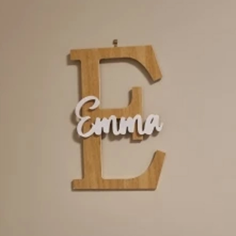 Custom Wooden Name Sign  Baby  - Baby Nursery Name Letters reseña y precio