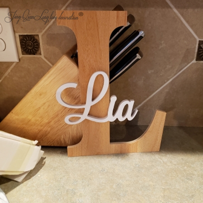 Custom Wooden Name Sign  Baby  - Baby Nursery Name Letters reseña y precio