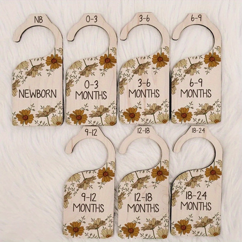 7pcs Vintage Daisy Baby Wood C - Baby Nursery Vintage reseña y precio