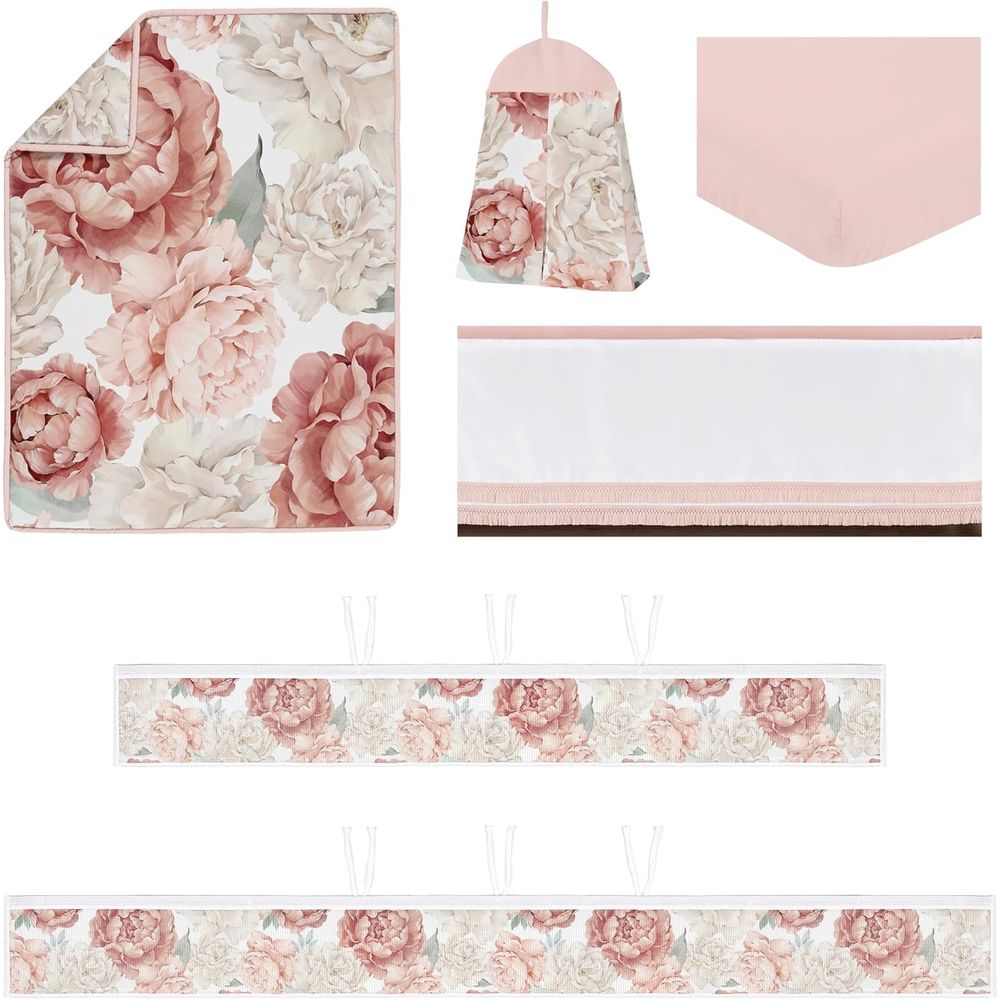 Blush Pink Boho Shabby Chic lo - Baby Nursery Pink reseña y precio