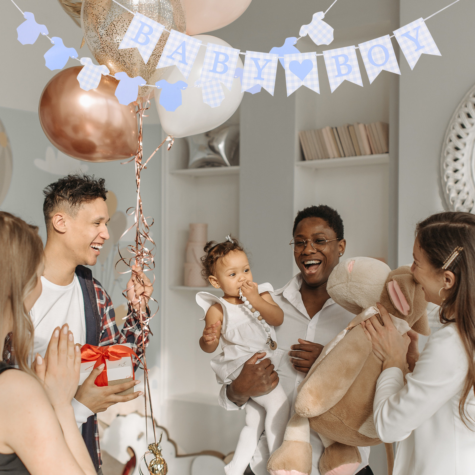 2Pcs Welcome Baby Boy Banner B - Baby Nursery Fabric reseña y precio