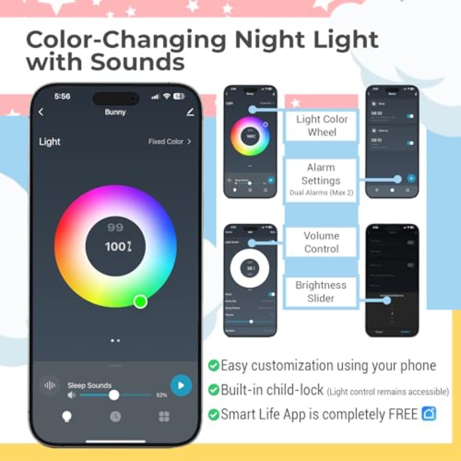 Sleep Trainer with App Control - Sound Sleep Trainer Clock reseña y precio