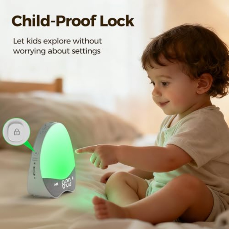 Ok to Wake Alarm Clock for,Sle - Sound Sleep Trainer Clock reseña y precio