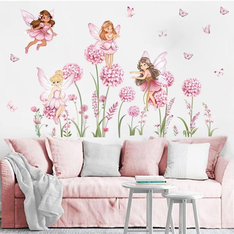 Z. Cartoon Pink Flower Fairy D - Baby Nursery Pink reseña y precio