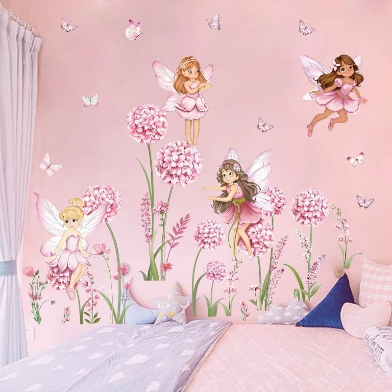 Z. Cartoon Pink Flower Fairy D - Baby Nursery Pink reseña y precio