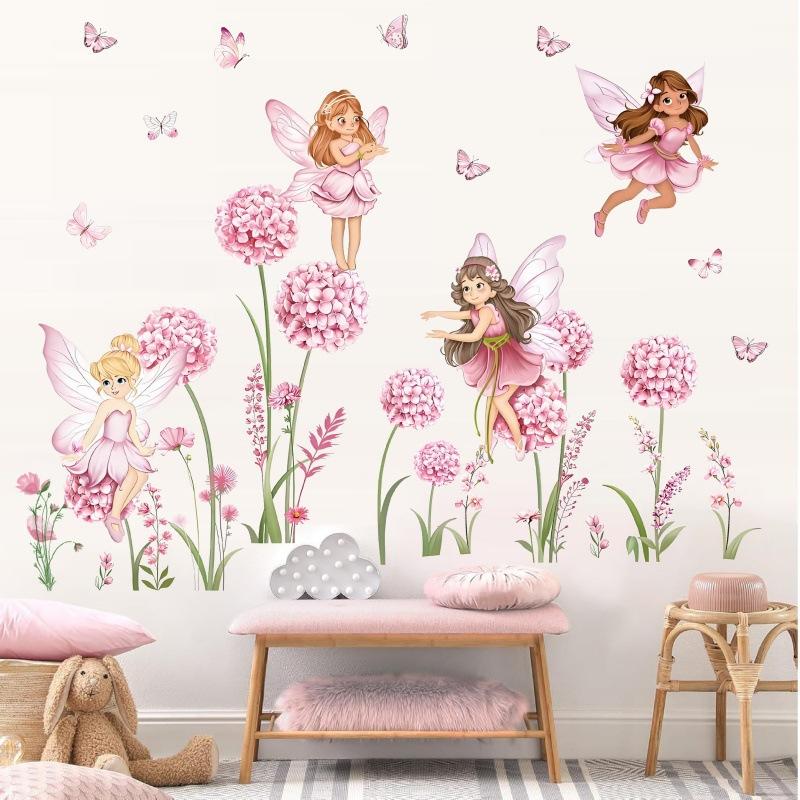 Z. Cartoon Pink Flower Fairy D - Baby Nursery Pink reseña y precio