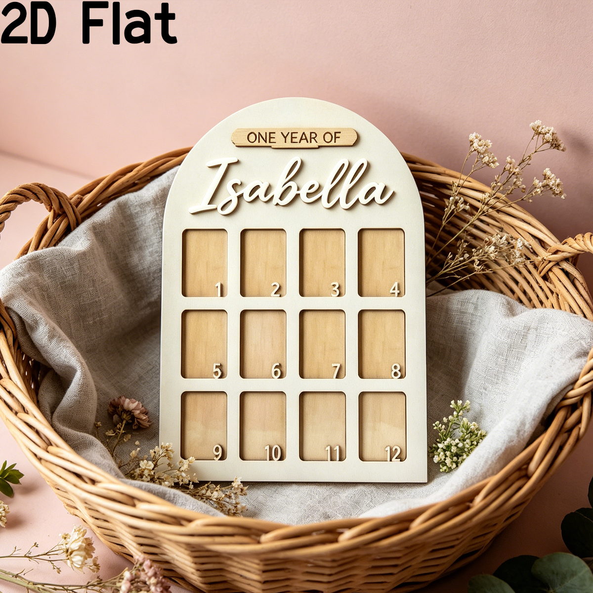 1Pc Custom Photo Record Board  - Baby Nursery Decor reseña y precio
