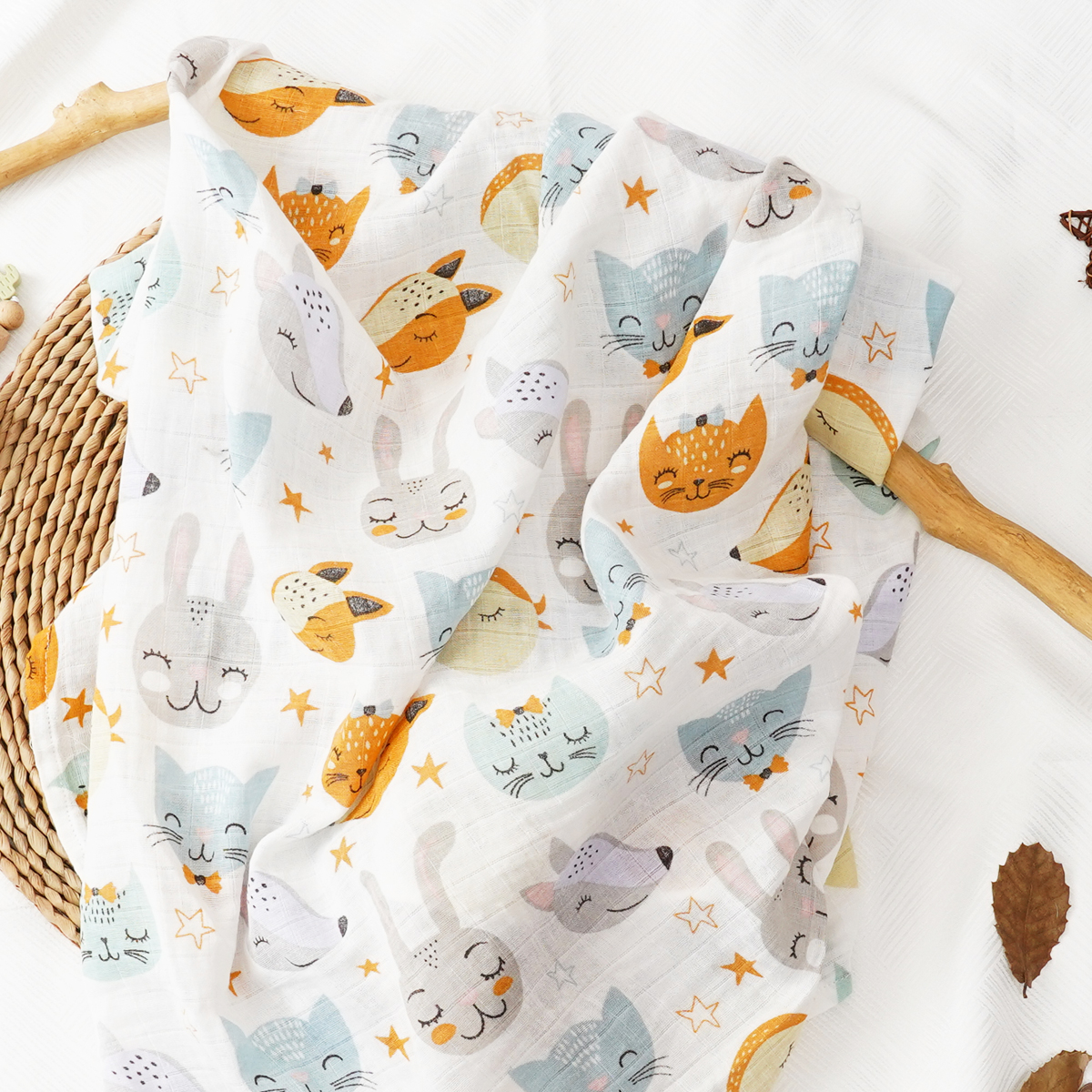 1PCS Baby Muslin Swaddle 120*1 - Swaddle Blanket Muslin reseña y precio