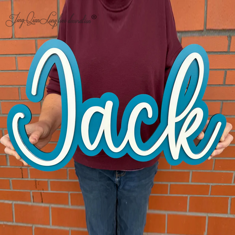 Custom Personalised Double lay - Baby Nursery Name Letters reseña y precio