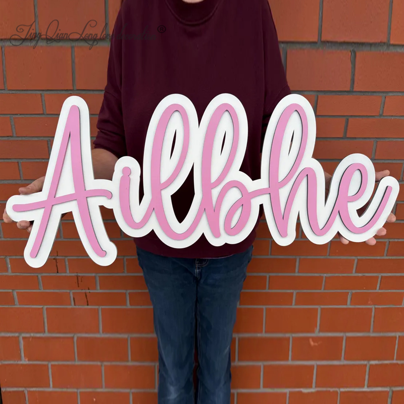 Custom Personalised Double lay - Baby Nursery Name Letters reseña y precio