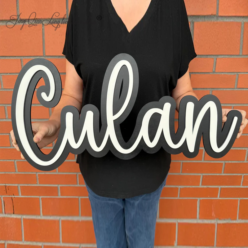 Custom Personalised Double lay - Baby Nursery Name Letters reseña y precio