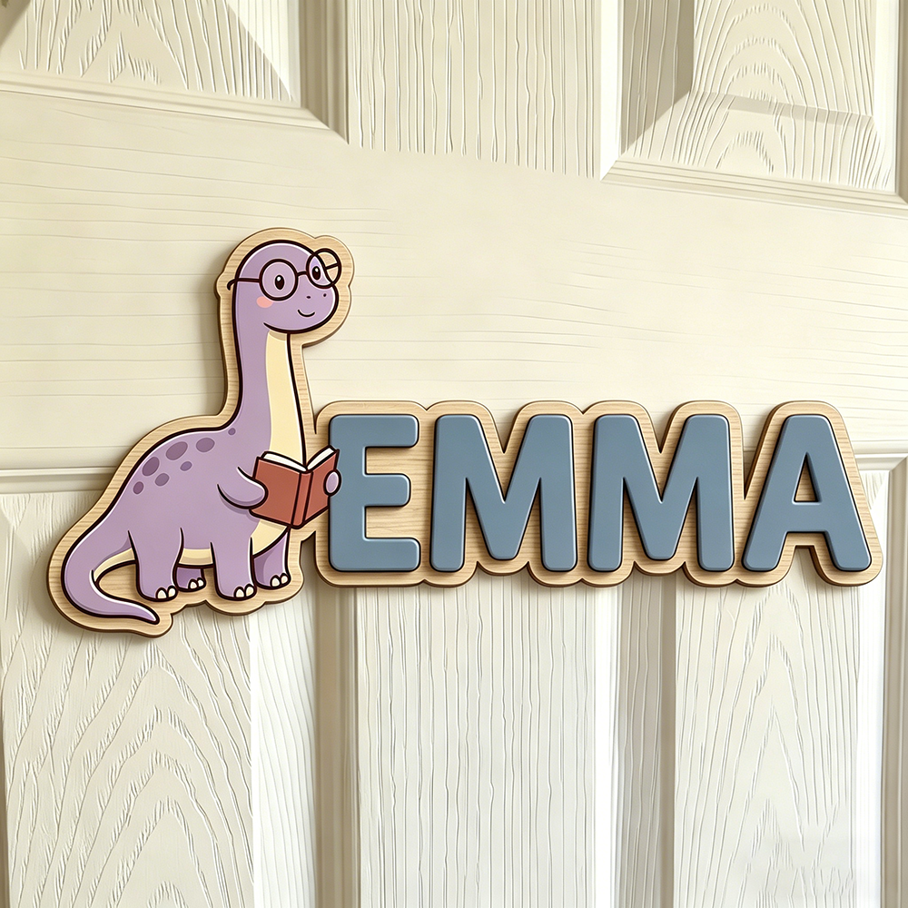 Whimsical Nerdy Dinosaur Custo - Baby Nursery Decor reseña y precio