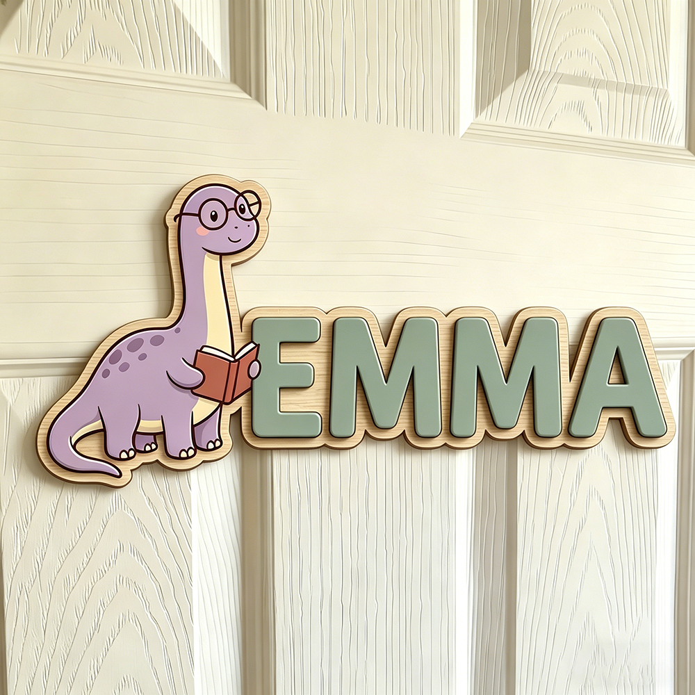 Whimsical Nerdy Dinosaur Custo - Baby Nursery Decor reseña y precio