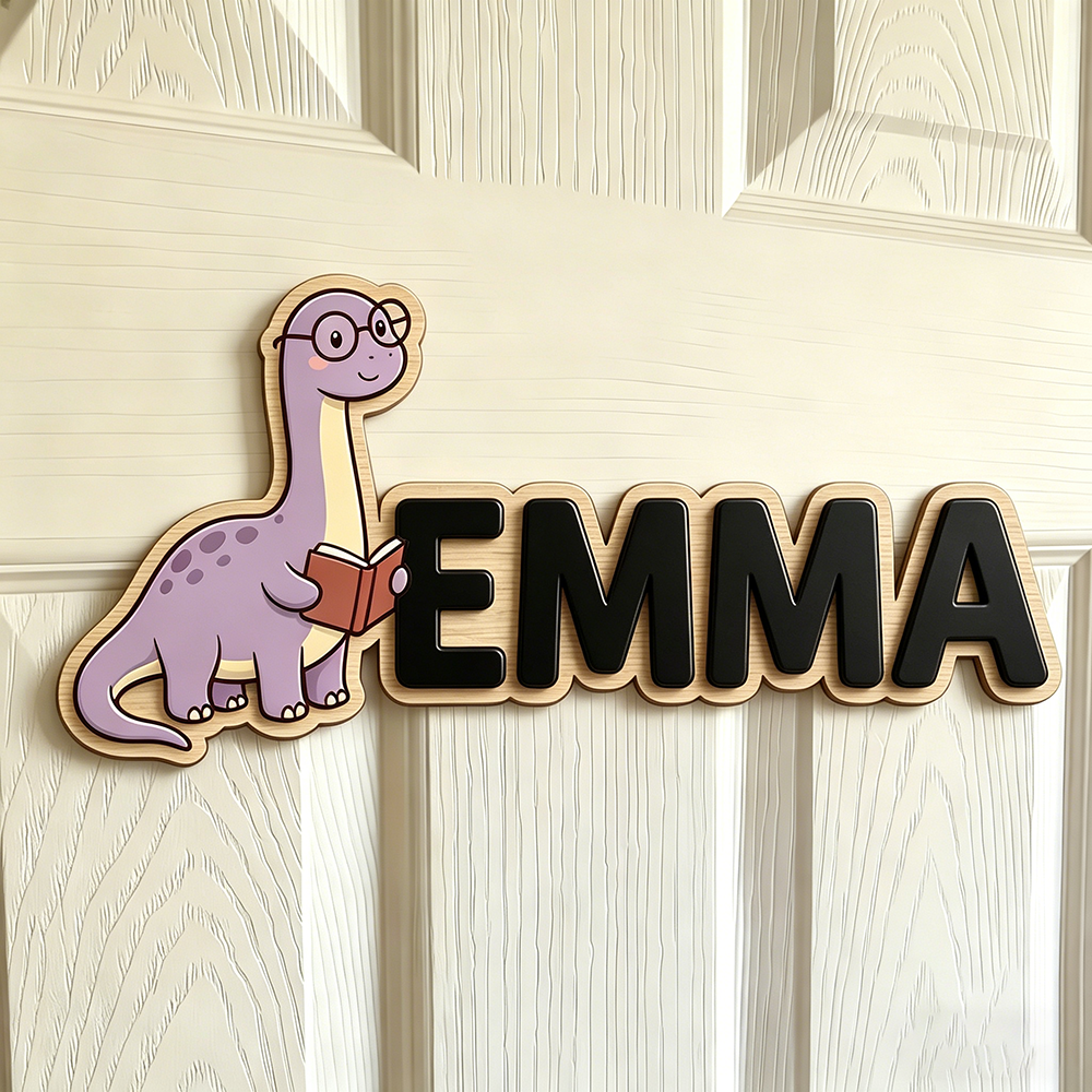 Whimsical Nerdy Dinosaur Custo - Baby Nursery Decor reseña y precio