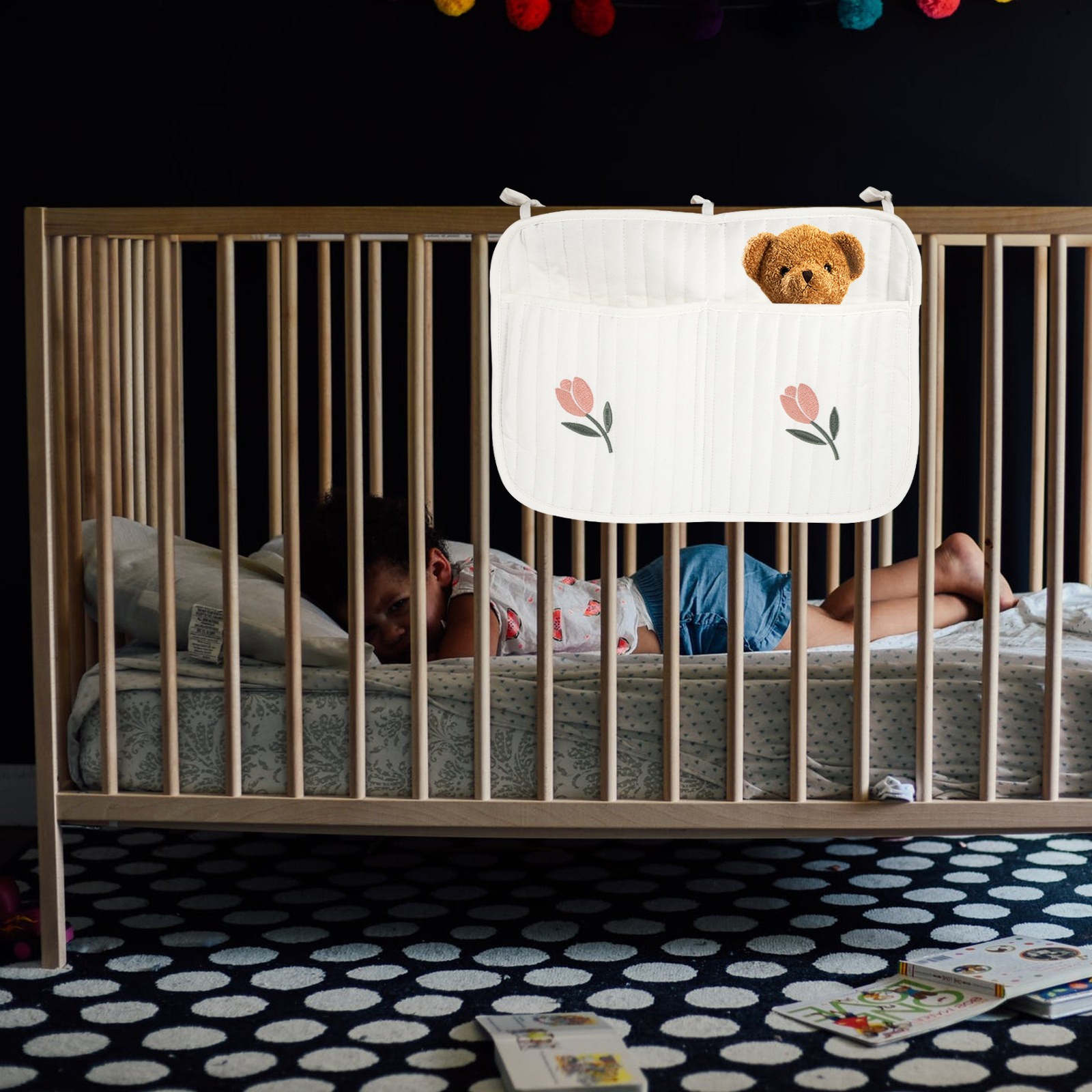 Crib Hanging Diaper Organizer  - Baby Nursery Organizer reseña y precio