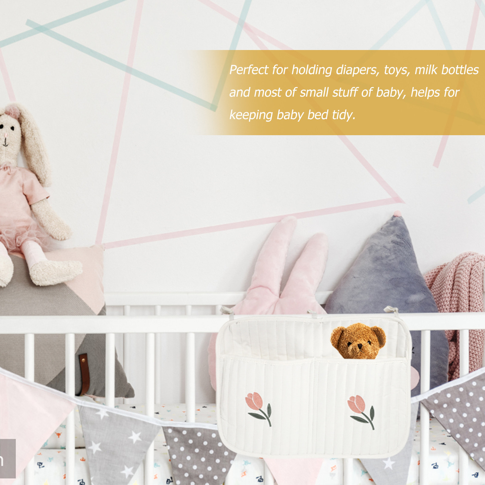 Crib Hanging Diaper Organizer  - Baby Nursery Organizer reseña y precio
